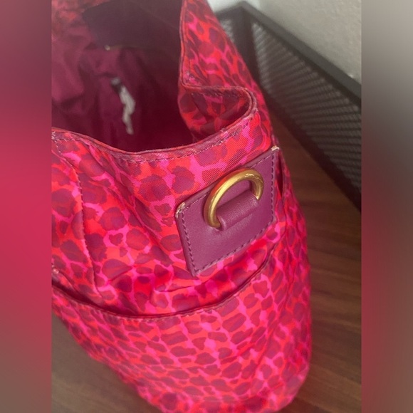 Marc Jacobs Preppy Pink Elizababy Nylon Tote Purse Diaper Bag - Picture 11 of 15